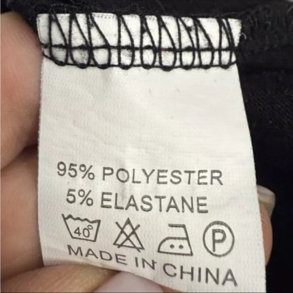 SHEIN Women’s Black & Leopard Print Long Sleeve Shirt Size Medium Top - Picture 8 of 8